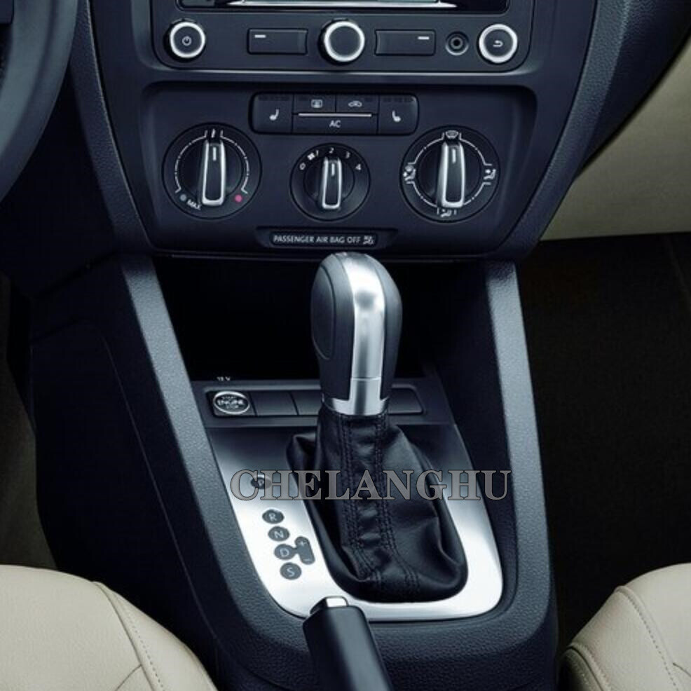 Automatic Leather Gear Shift Knob For VW Jetta 6 MK6 2011 2012 2013 2014