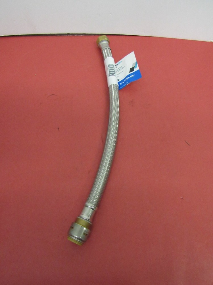 Sharkbite Water Heater Connector 3/4" X 3/4" Fip x 18" UR3088FX18