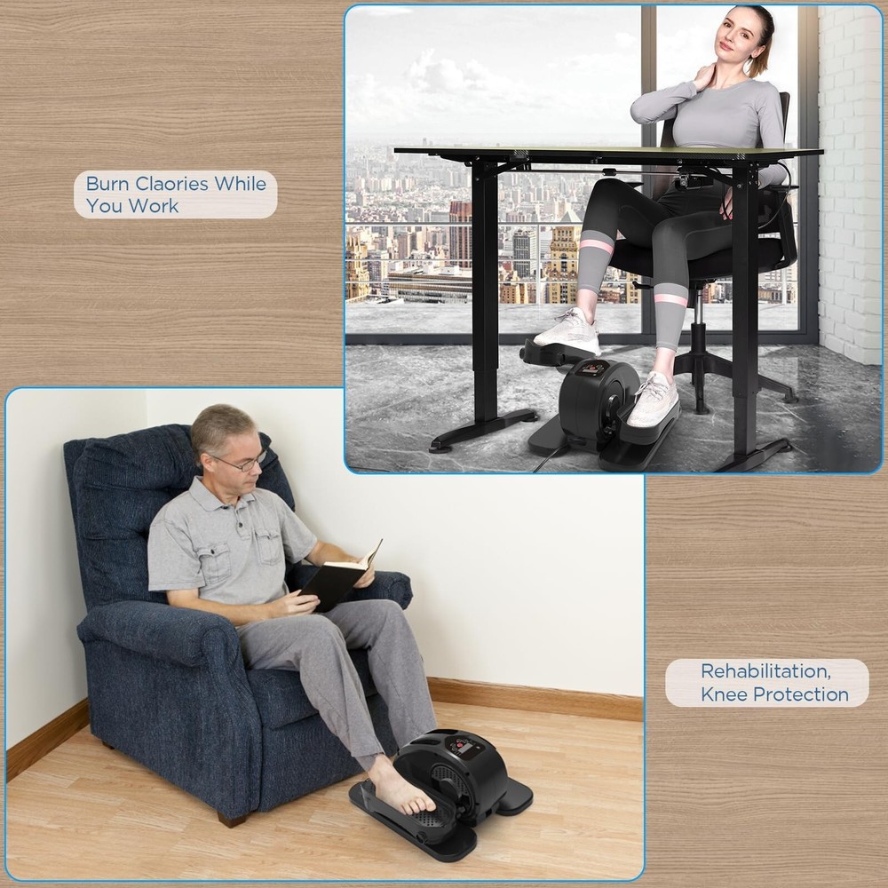 Under Desk Elliptical, Electric Seated Pedal Exerciser Quiet Compac... Fast Ship