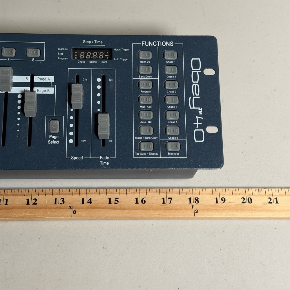 Chauvet Obey 40 DMX Lighting Controller Stage Show DJ Event Console Tested