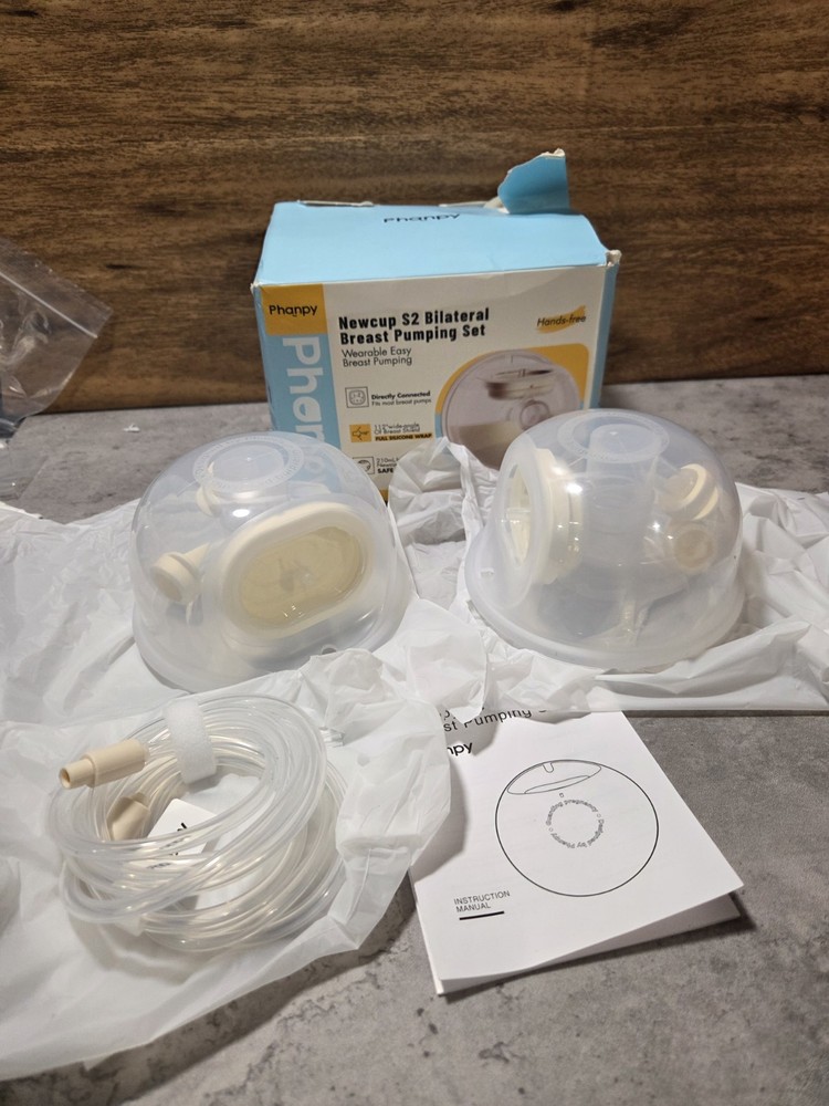Phanpy Newcup S2 Bilateral Breast Pumping Cups Silicone *DAMAGED BOX*