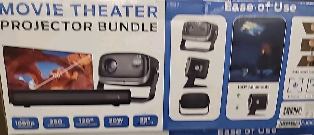Fugoo Outdoor Projector & Soundbar Bundle with Tripod & 120" Foldable Screen