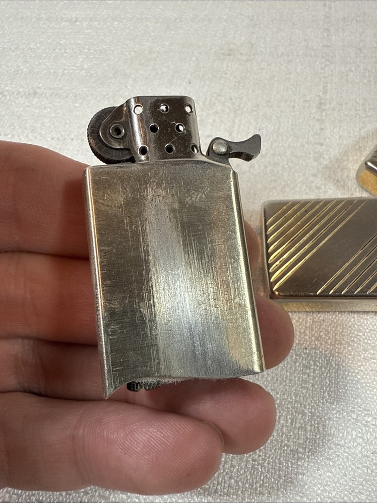 Vintage Pre-Owned Zippo Cigarette Lighter Plain Gold Tone