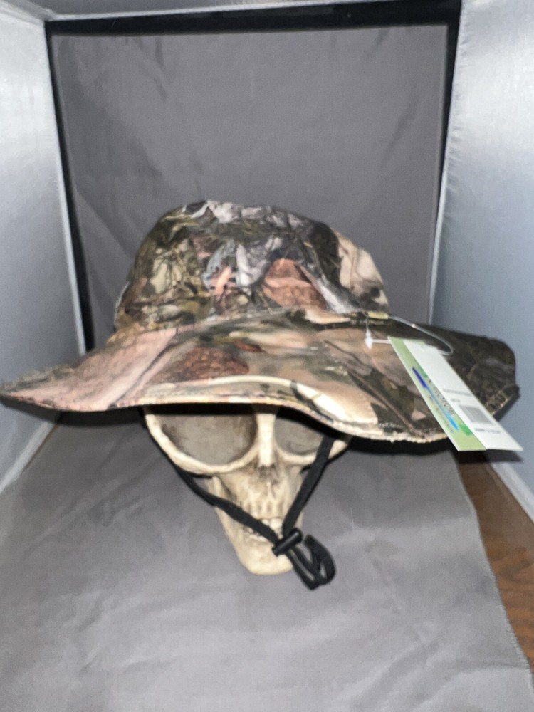Waterproof Camo Boonie Hat Adjustable Size Fleece Lined