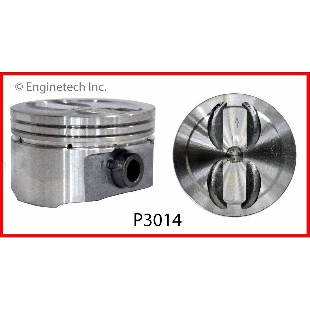 Enginetech Engine Piston Set P3014(6)030; 4.030" Bore