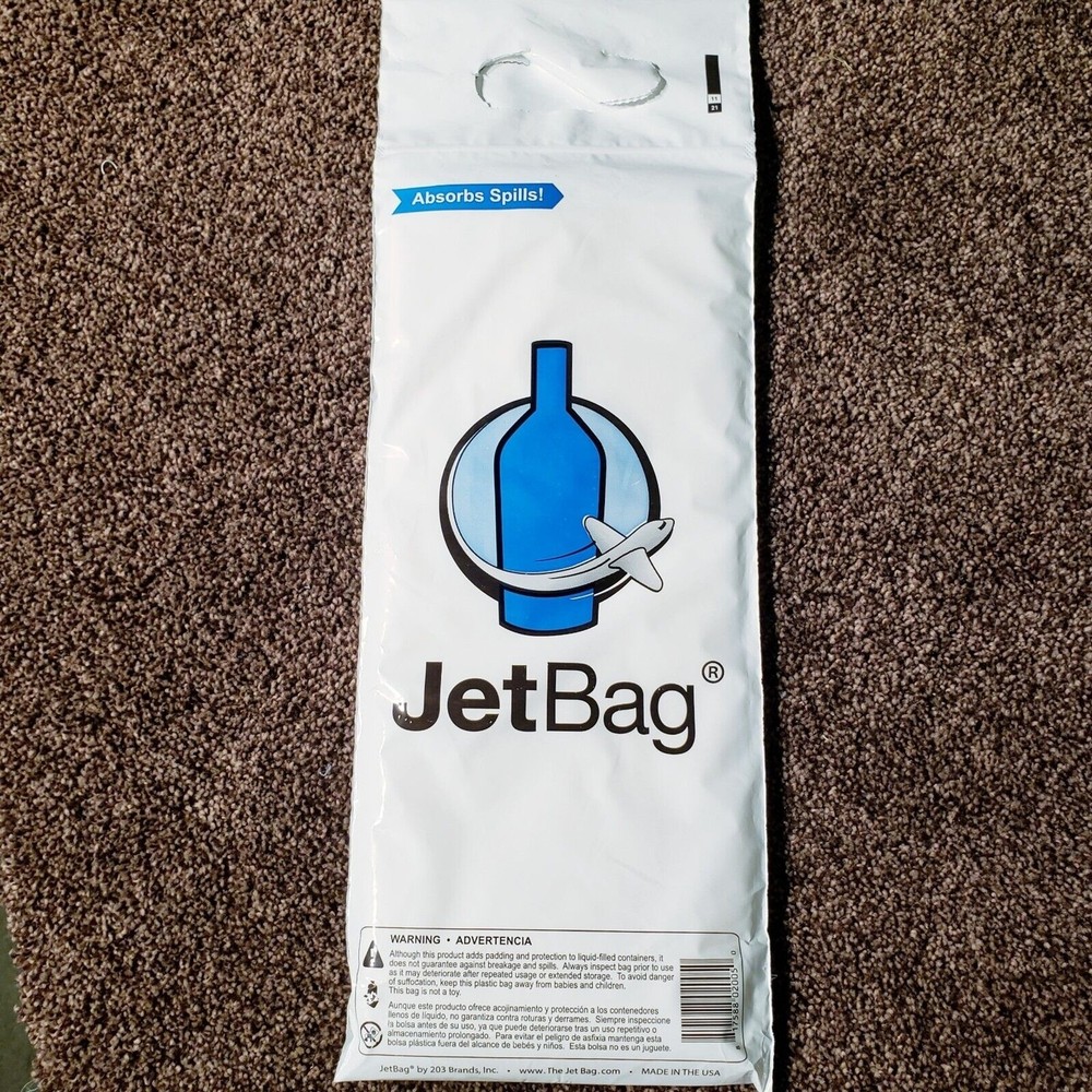 Wine Bottle Protector Jet Bag - Single Travel Sheath