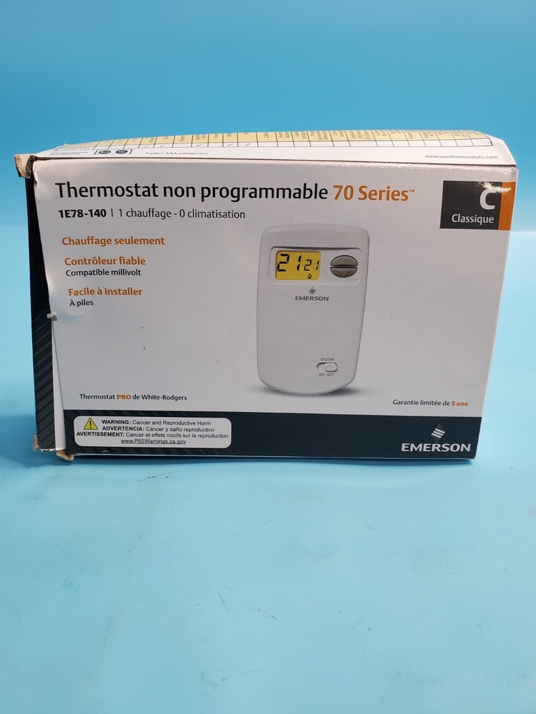 Digital Thermostat with Backlight - Non-Programmable for Easy Heating Control
