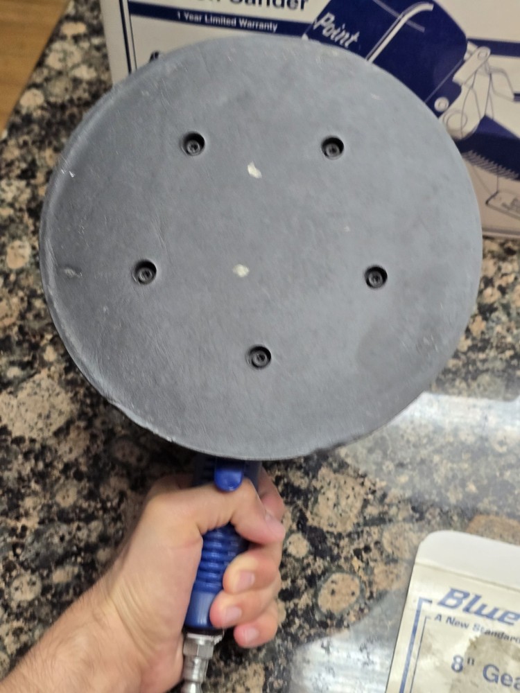 8-in Dual Action Geared Sander Blue Point