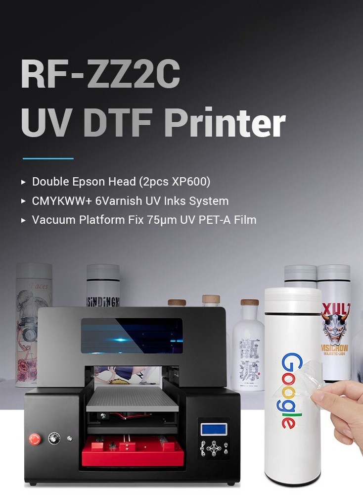 Exclusive Bundle Price Refine Full Color A3 RF-ZZ2C UV Flatbed Printer USA Tech