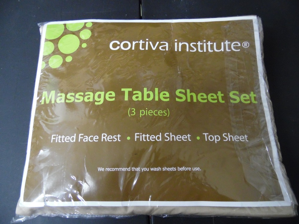 Cortiva Institute 3-Pc Message Table Sheet Set - Tan