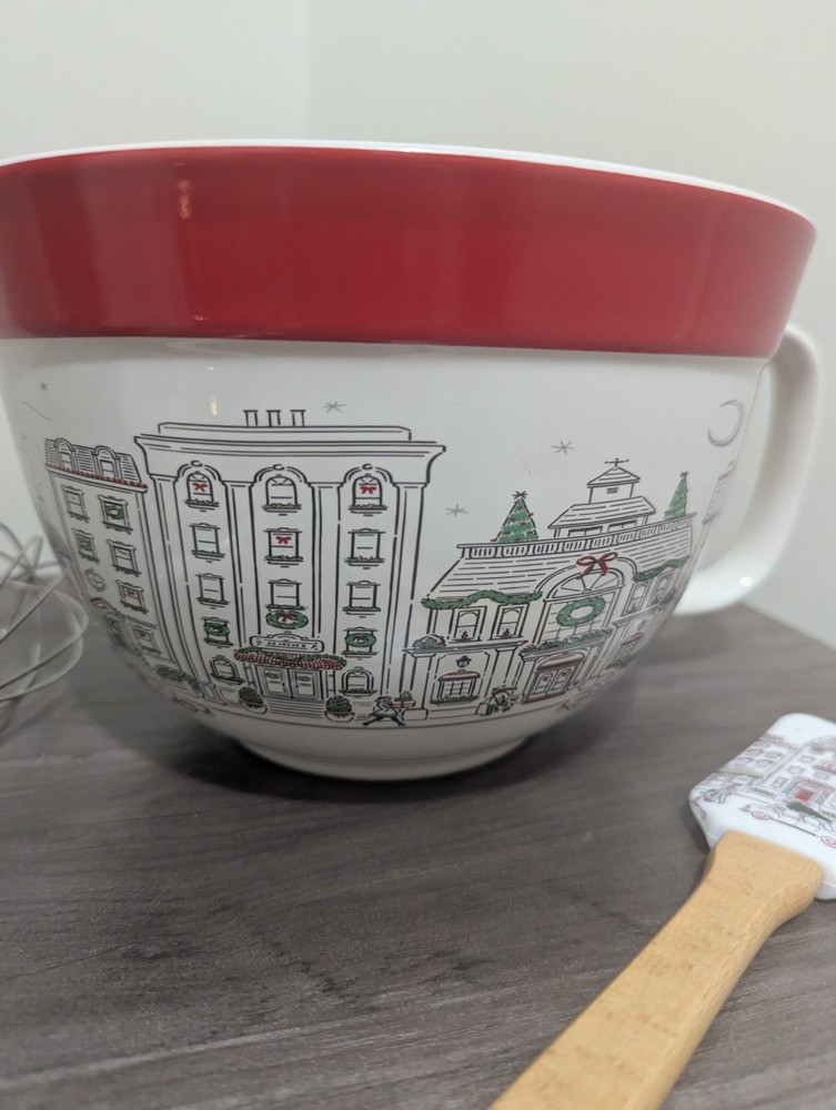 Christmas Bowl Utensils Set Bake Shop Masterclass Bakeware Kitchen Cookware