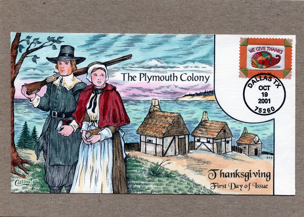 WWLF COLLINS CACHET  FDC      # 3546 # 2   THANKSGIVING CORNUCOPIA