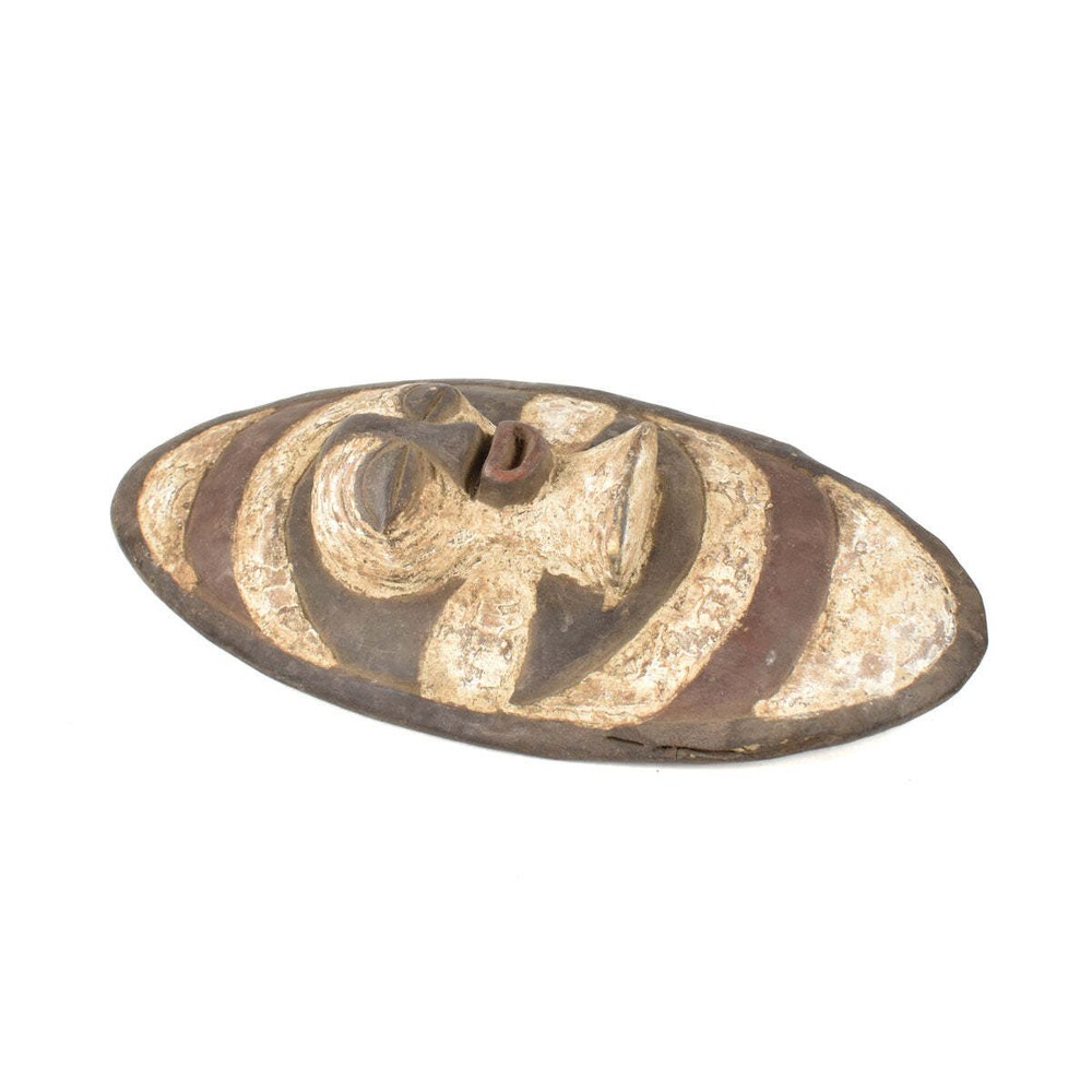 Songye Miniature Shield with Kifwebe Mask Congo