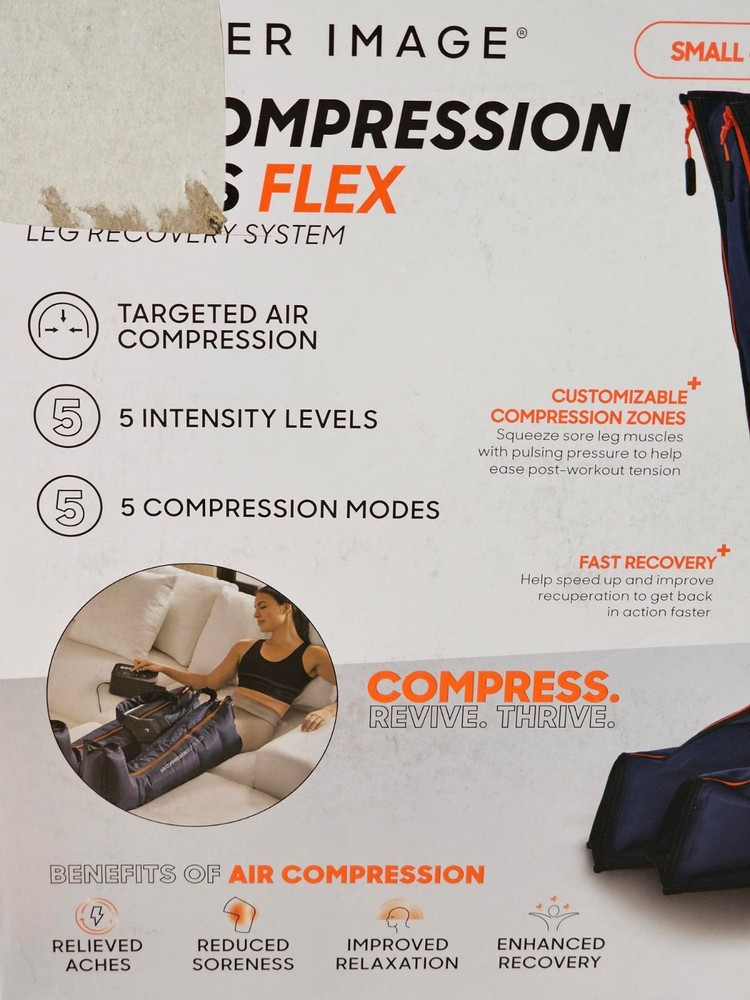 Small / Medium Sharper Image Powerboost Air Compression Boots Leg Massager Teens