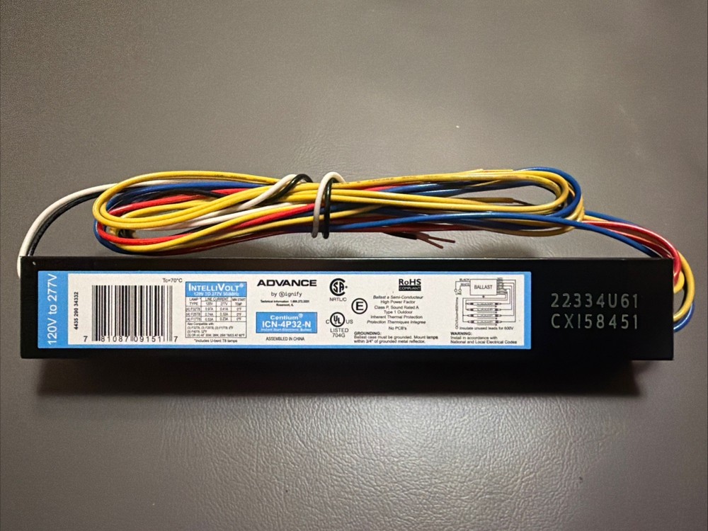 Advance Centium ICN-4P32-N Instant Start Electronic Ballast