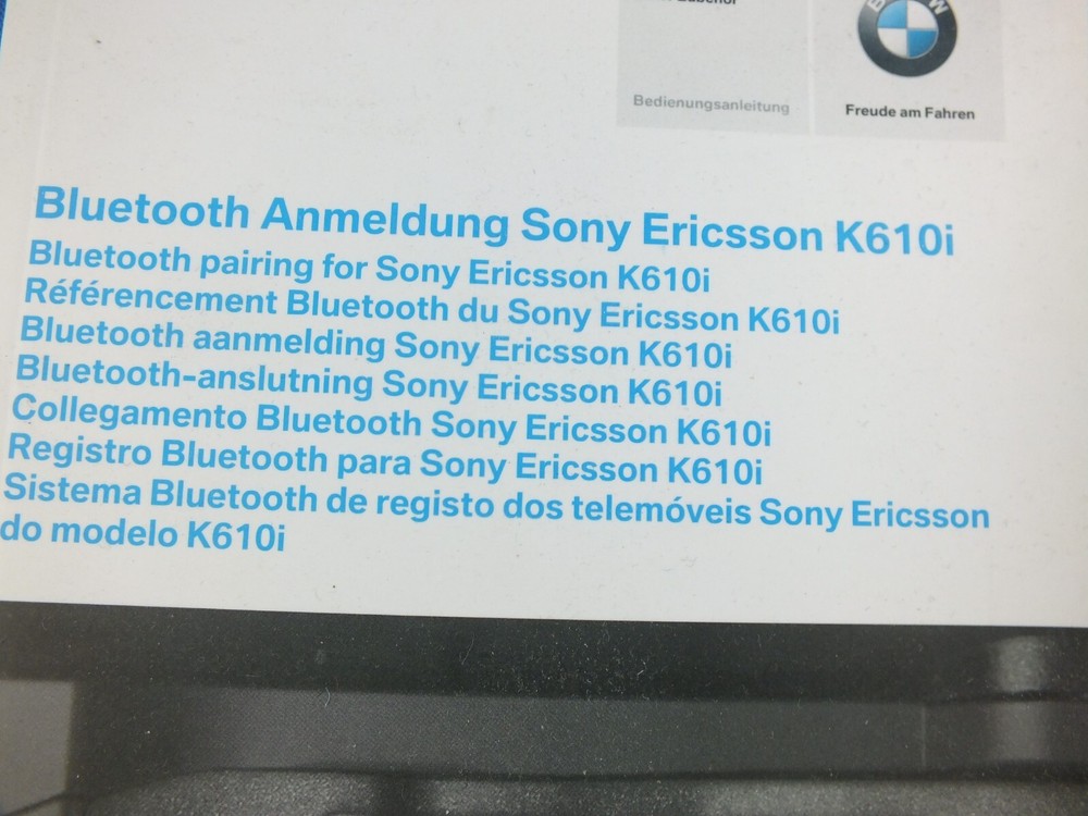 Original snap in holder adapter BMW Sony Ericsson K610i mobile case instructions