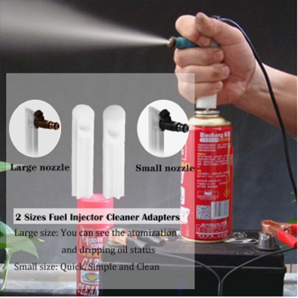 Universal Fuel Injector Tester Cleaner & Adapter DIY Cleaning Tools Kit 2Sets