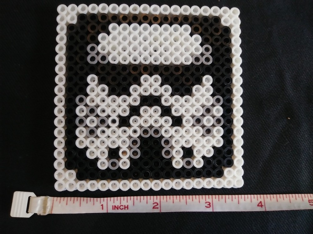 Perler Bead Stormtrooper Coasters - Set of 4