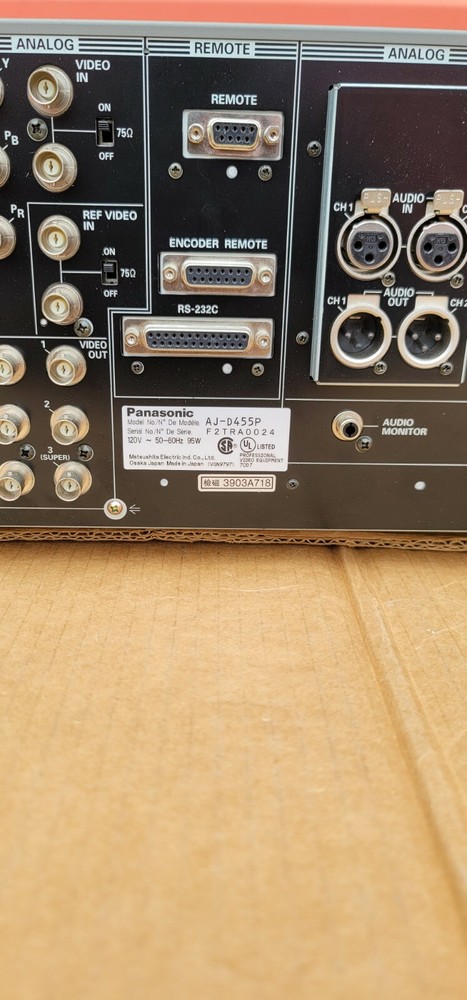 Panasonic AJ-D455 DVCPro ( and DVCam / DV ) - In Good working condition!
