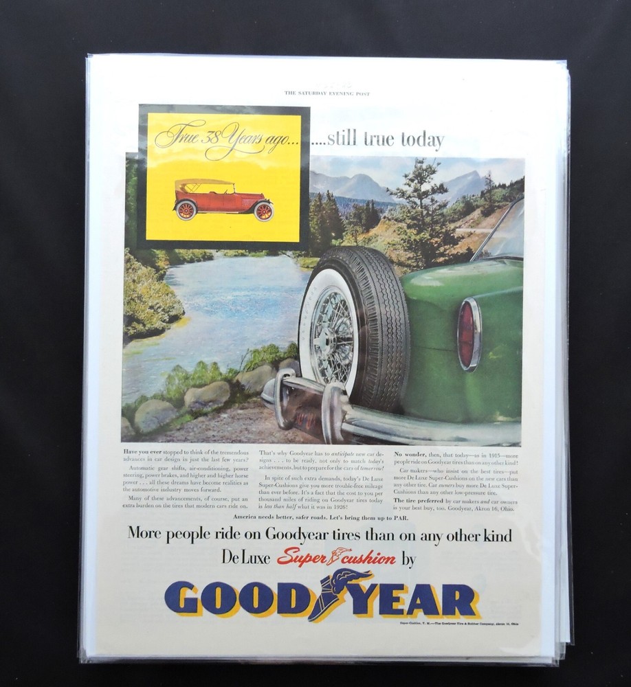 Goodyear Super Cushion Advertisement - Multicolor Vintage