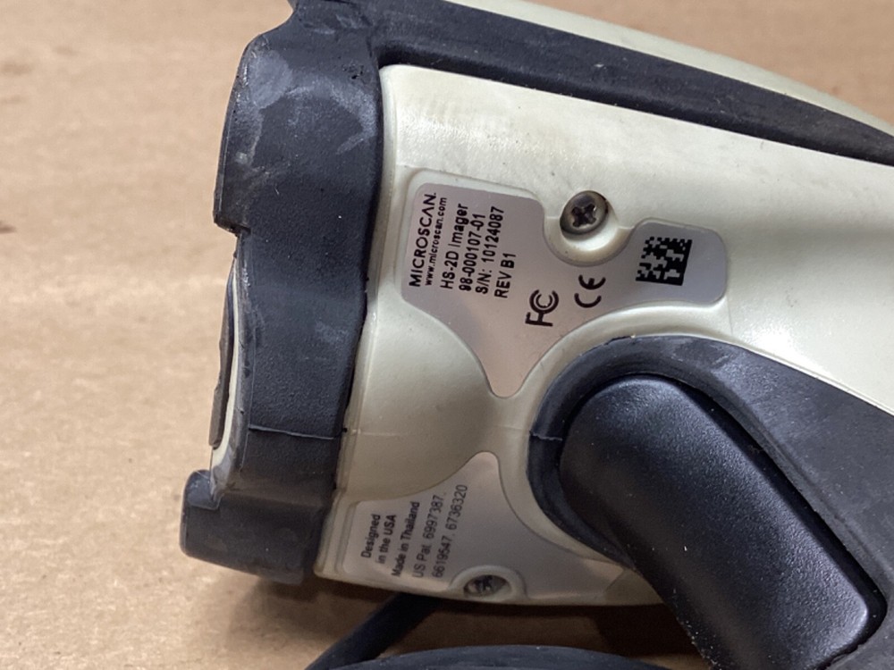 Used 98-000107-01 HS-2D Microscan Barcode Scanner #120M57