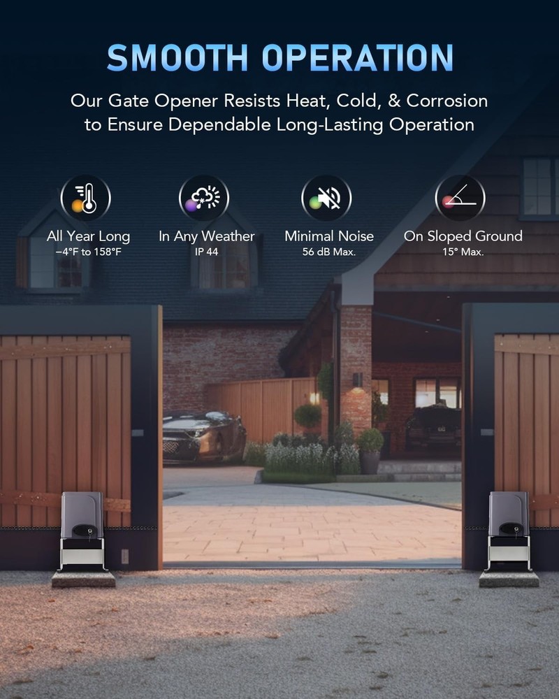 CO-Z Automatic Sliding Gate Opener Kit