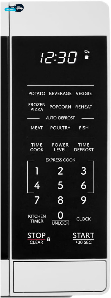 Compact Countertop Microwave Oven with Removable 10" Carousel Turntable 700 Watt