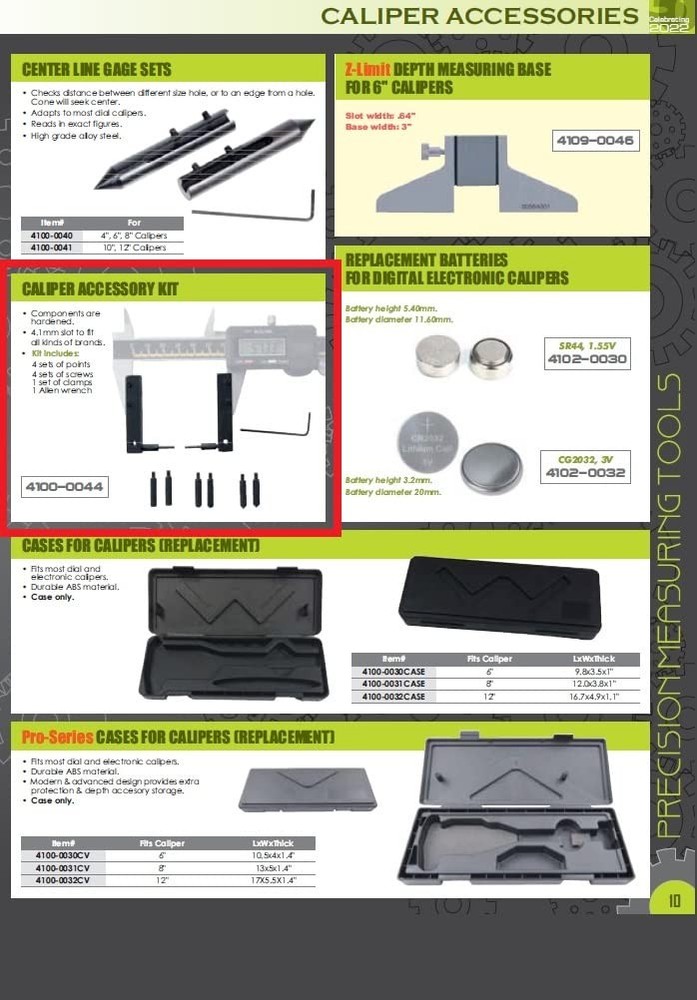4100-0044 Caliper Accessory Kit