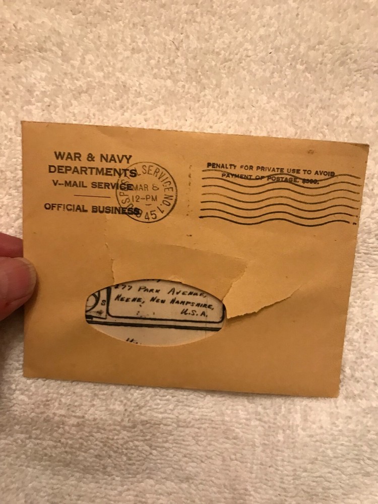 1945 V-MAIL SERVICE BUGS BUNNY EASTER GREETINGS