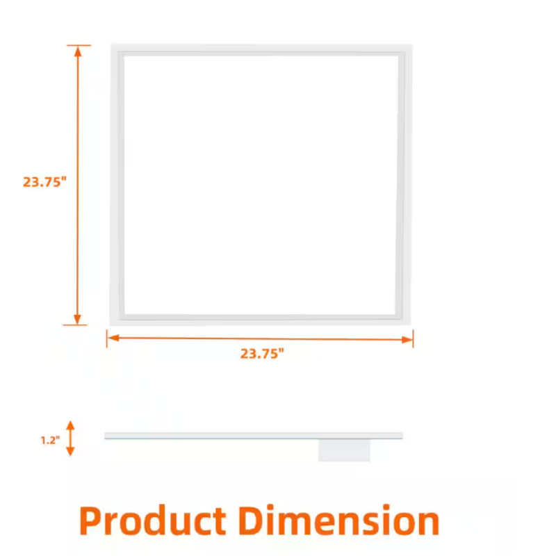 2X2FT LED Flat Panel Light 5800LM 8X45W 5000K Drop Ceiling Ceiling Office Lights