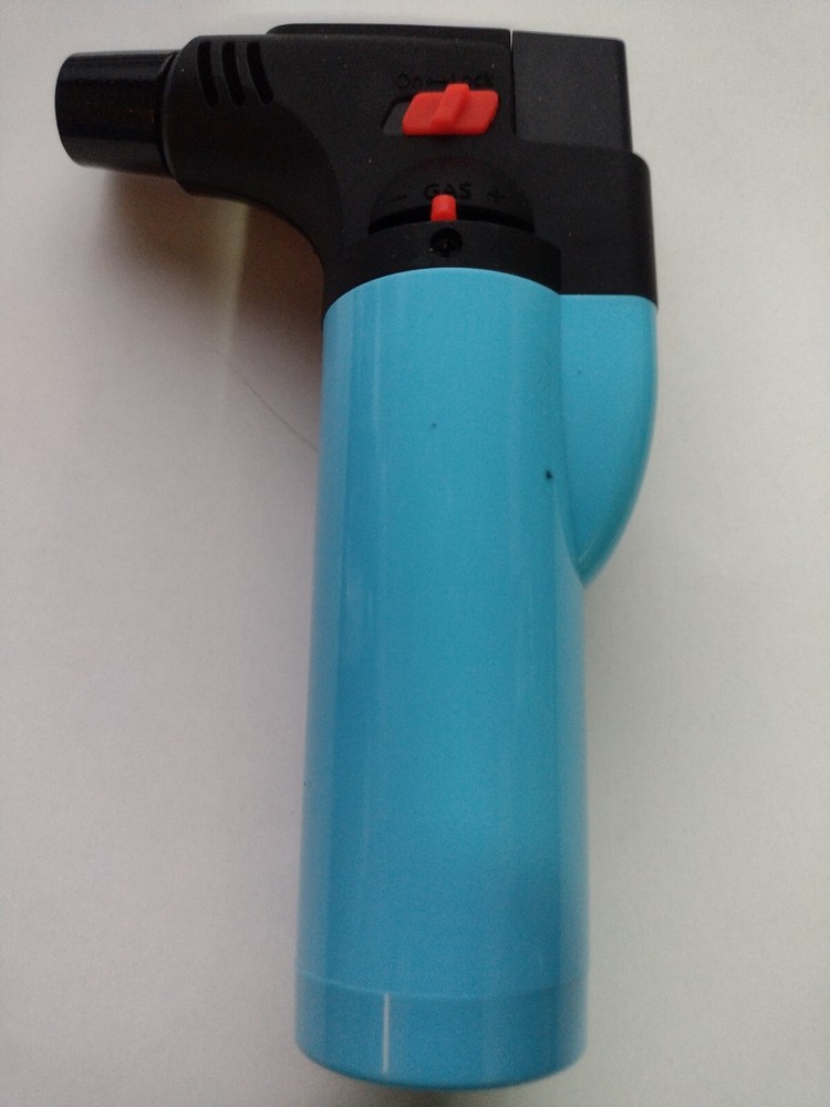 Soreaming Torch Refillable Windproof Jet Lighter Color Blue Size 4 inches