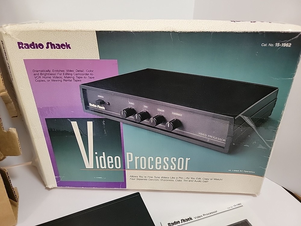 Vintage Radio Shack Video Processor 15-1962 Tested