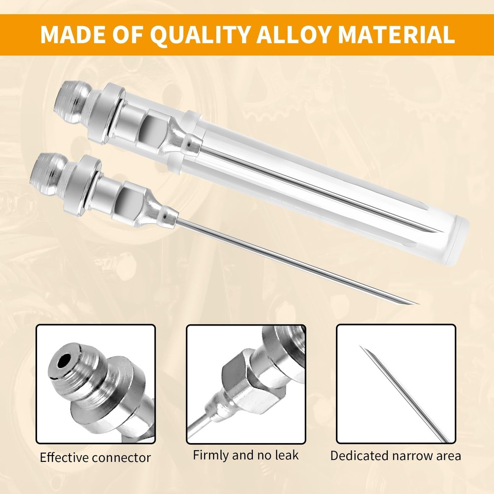 ATIVERE 6PCS Grease Gun Tips, Contain 4PCS 1/8 Inch 2big tips+ 4small tips