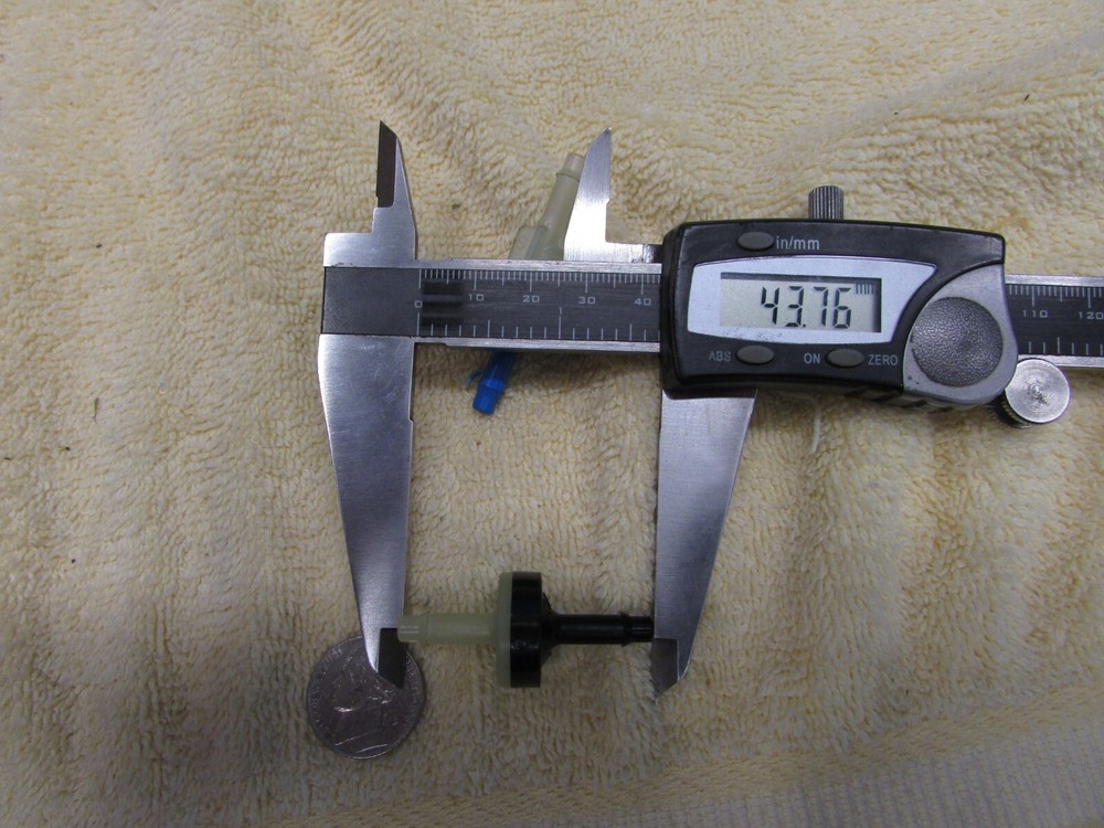 Vacuum Control Valve-Check Valve 5mm, Both Sides, Plastic, NOS, M6