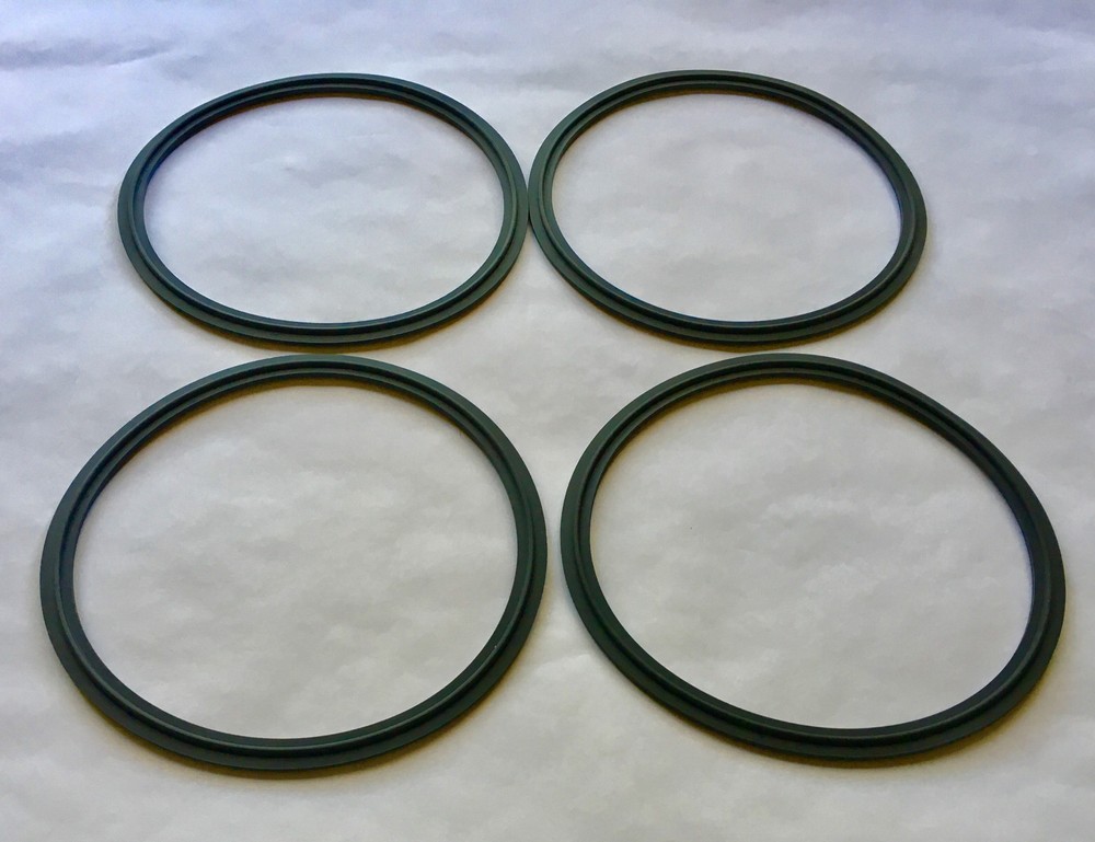 6" Tri Clamp Sanitary Viton Gasket Closed Loop Extractor 4 Pack