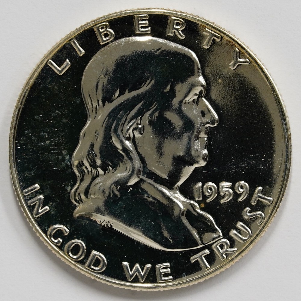 1959 Proof Franklin Silver Half Dollar