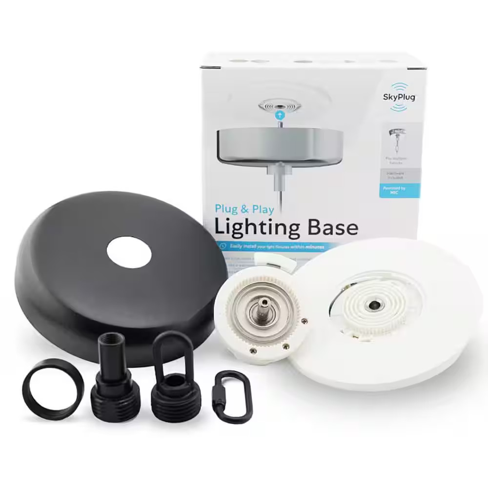 5 In. Matte Black Plug and Play Lighting Base - Carina