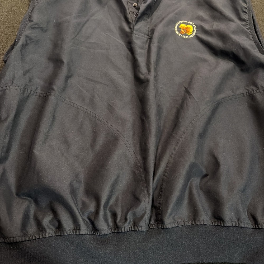 Zero Restriction Golf Vest Mens L Navy Microfiber Windbreaker NCGA Light