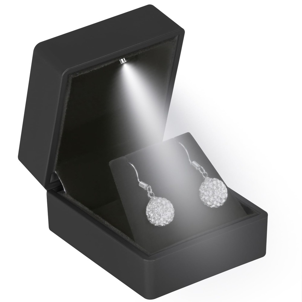 LED Stud Earring Jewelry Gift Box for Proposal, Wedding, Engagement，Birth