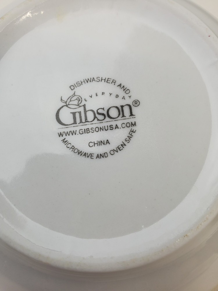 Everyday Gibson Dishes Pink Floral Pattern