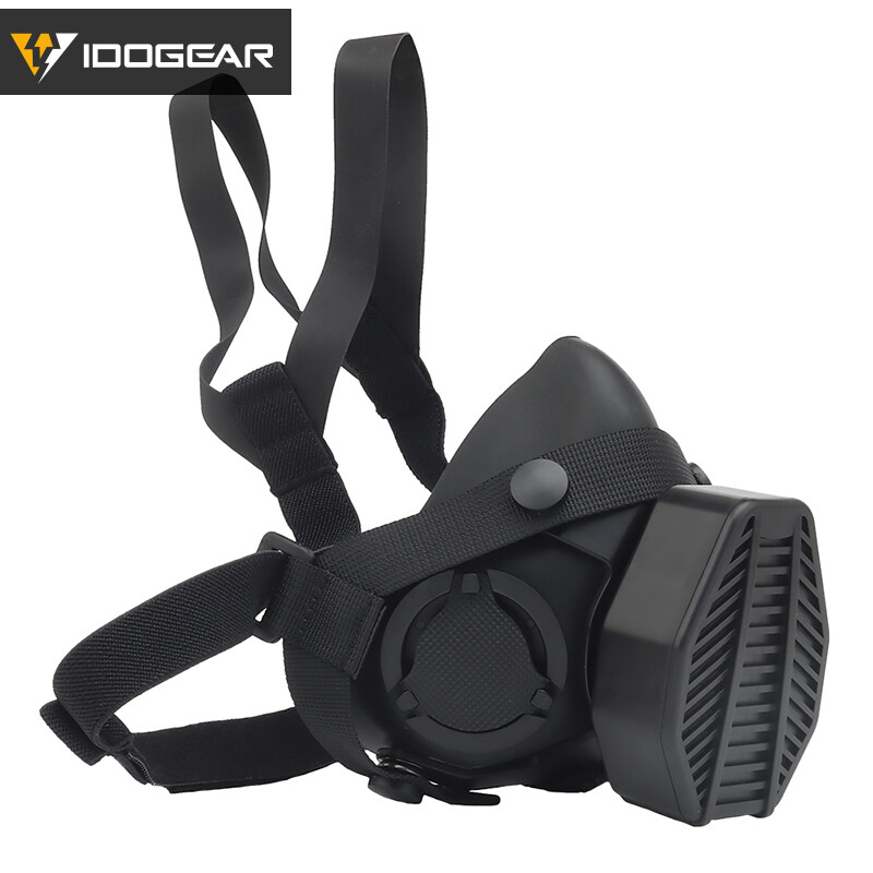 IDOGEAR Tactical Respirator Half Face Mask Airsoft Mask Multi Function Military