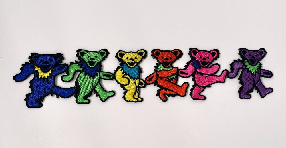 9 Inch Grateful Dead Dancing Bears Patch