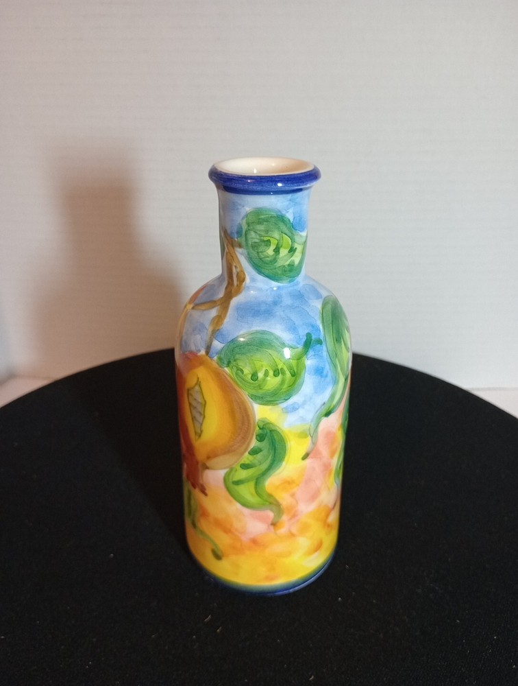 hand painted Grease vase AM Small 7 "