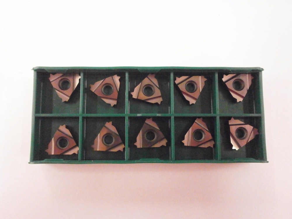 10pc) ToolFlo 16ER 16UN AC22R Laydown Coated Carbide 16 TPI Threading Inserts