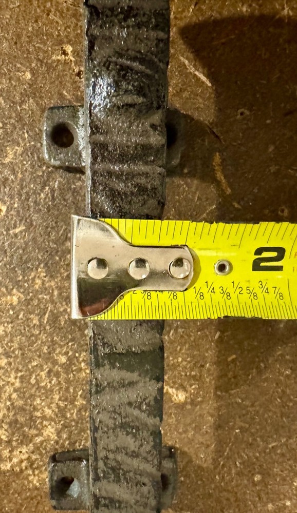 TWO 9.3" Cast Iron Foundry Style RUSTIC Barn Handle Gate Pull Shed Door Handles