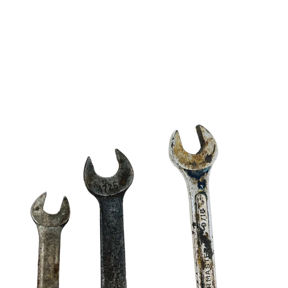 Powermaster 9/16 in and Assorted Combination, Open End Wrench Set, 8 Pcs
