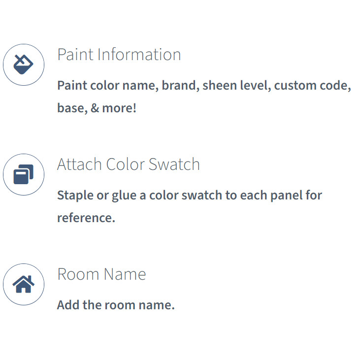 Paint Color Tracker Organizer PaintNotes Home Paint Color Information