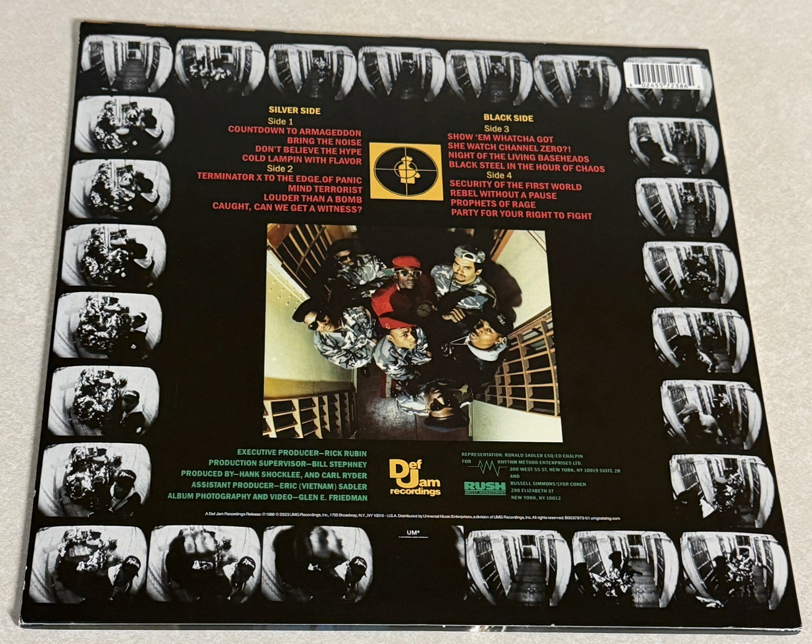 FLAVOR FLAV PUBLIC ENEMY Signed IT TAKES A NATION VINYL JSA CK91973 AUTHENTIC￼