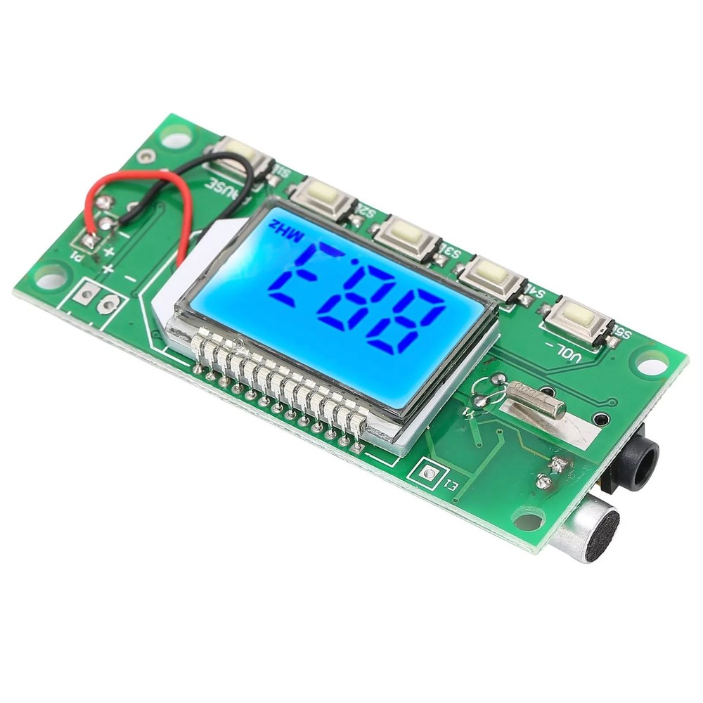 FM Radio Transmitter Module With LCD Display Board 3-5V Mono/Stereo Mode