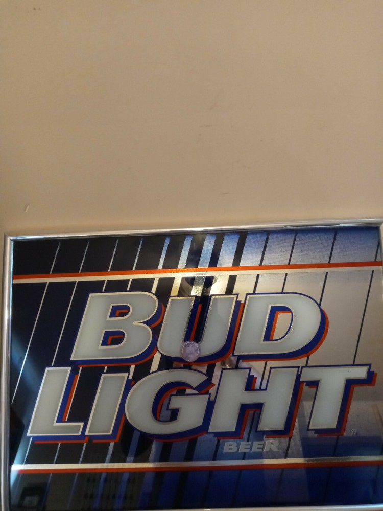 1996 Vintage Bud Light Bar Mirror